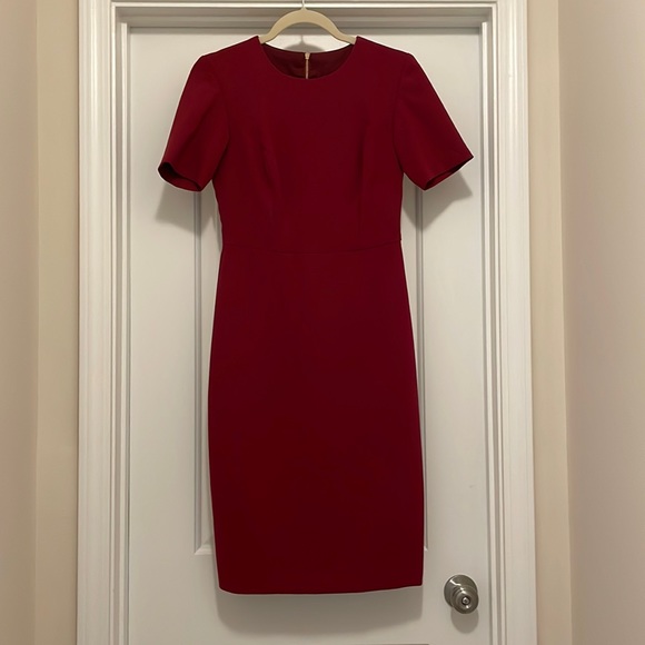 Trina Turk dark red knee length dress Size 0 - Picture 1 of 4